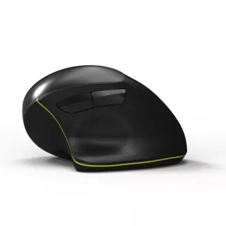 PORT vertikale kabellose ergonomische Maus, BT, 2, 4 GHz, USB-A/C, Rechtshänder, schwarz