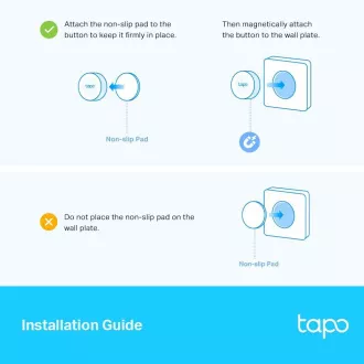 TP-Link Tapo S200D Smart Button mit Einbaurahmen TP-Link Tapo S200D Smart Button mit Einbaurahmen