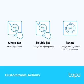 TP-Link Tapo S200D Smart Button mit Einbaurahmen TP-Link Tapo S200D Smart Button mit Einbaurahmen