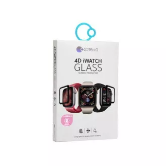 COTECi 4D Schwarz-Rand Voll-Glue Glas für Apple Watch 8 - 45mm