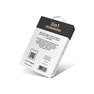 RhinoTech Lade- und Datenkabel 3in1 USB-A (MicroUSB   Lightning   USB-C) 1, 2m schwarz