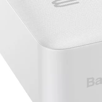 Baseus Bipow Powerbank mit digitaler Anzeige 30000mAh 15W weiß Baseus Bipow Powerbank mit digitaler Anzeige 30000mAh 15W weiß