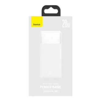 Baseus Bipow Powerbank mit digitaler Anzeige 30000mAh 20W weiß