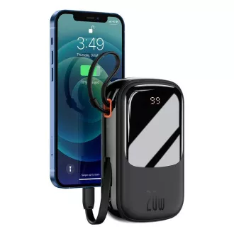 Baseus Qpow Pro Digitales Display Schnellladung Power Bank 20000mAh 20W iP Schwarz Baseus Qpow Pro Digitales Display Schnellladung Power Bank 20000mAh 20W iP Schwarz