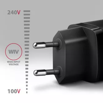 AXAGON ACU-PQ30, Ladegerät 30W, 2x Anschluss (USB-A USB-C), PD3.0/PPS/QC4 /SFC/AFC/Apple, schwarz AXAGON ACU-PQ30, Ladegerät 30W, 2x Anschluss (USB-A USB-C), PD3.0/PPS/QC4 /SFC/AFC/Apple, schwarz