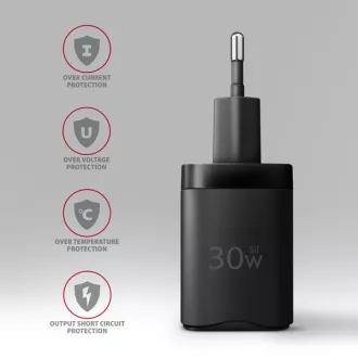 AXAGON ACU-PQ30, Ladegerät 30W, 2x Anschluss (USB-A USB-C), PD3.0/PPS/QC4 /SFC/AFC/Apple, schwarz AXAGON ACU-PQ30, Ladegerät 30W, 2x Anschluss (USB-A USB-C), PD3.0/PPS/QC4 /SFC/AFC/Apple, schwarz