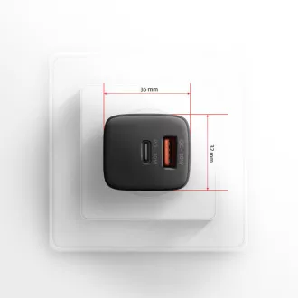 AXAGON ACU-PQ30, Ladegerät 30W, 2x Anschluss (USB-A USB-C), PD3.0/PPS/QC4 /SFC/AFC/Apple, schwarz AXAGON ACU-PQ30, Ladegerät 30W, 2x Anschluss (USB-A USB-C), PD3.0/PPS/QC4 /SFC/AFC/Apple, schwarz