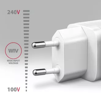 AXAGON ACU-PQ30W, Ladegerät 30W, 2x Anschluss (USB-A USB-C), PD3.0/PPS/QC4 /SFC/AFC/Apple, weiß AXAGON ACU-PQ30W, Ladegerät 30W, 2x Anschluss (USB-A USB-C), PD3.0/PPS/QC4 /SFC/AFC/Apple, weiß