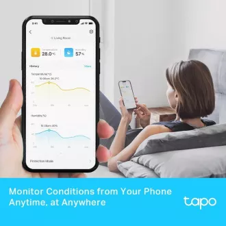 TP-Link Tapo T315 intelligenter Temperatur- und Luftfeuchtigkeitsmonitor mit 2,7" LCD-Display