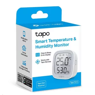 TP-Link Tapo T315 intelligenter Temperatur- und Luftfeuchtigkeitsmonitor mit 2,7" LCD-Display