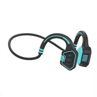 EVOLVEO BoneSwim MP3 16GB drahtloser Kopfhörer, Wangenknochen, blau - Unverpackt