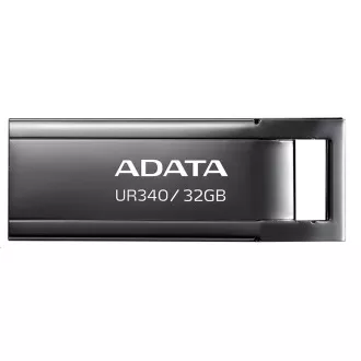ADATA Flash Drive 32GB UR340, USB 3.2 Dash Drive, Metall glänzend schwarz