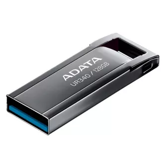 ADATA Flash Drive 128GB UR340, USB 3.2 Dash Drive, Metall glänzend schwarz