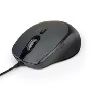 PORT optische Maus SILENT, USB-A/USB-C, 3600 DPI, schwarz