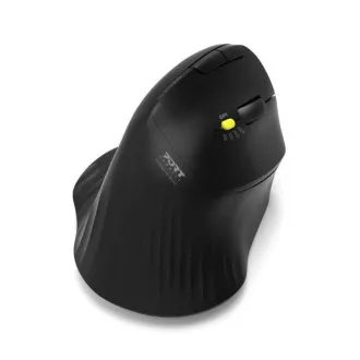 PORT kabellose ergonomische Maus ERGONOMIC TRACKBALL, 2, 4 Ghz & Bluetooth, USB-A/C, schwarz