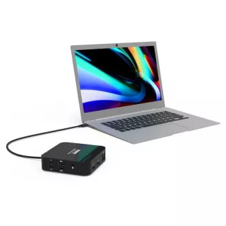 PORT Dockingstation USB-C 10v1, 2x4K Display Port, 5x USB-A, USB-C 85W PD, Ethernet, SD PORT Dockingstation USB-C 10v1, 2x4K Display Port, 5x USB-A, USB-C 85W PD, Ethernet, SD