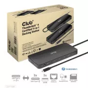 Club3D Dockingstation USB-C 11v1, 2xDP, 3xUSB-C, 3xUSB, 1xRJ45, SD-Kartenleser, schwarz