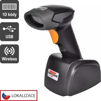 Virtuos CCD-Leser Virtuos HW-311A, kabellos, USB-Basis, schwarz Virtuos CCD-Leser Virtuos HW-311A, kabellos, USB-Basis, schwarz