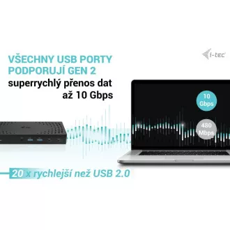 i-tec USB 3.0 / USB-C / Thunderbolt, 3x 4K Docking Station Gen 2 PD 100W i-tec USB 3.0 / USB-C / Thunderbolt, 3x 4K Docking Station Gen 2 PD 100W