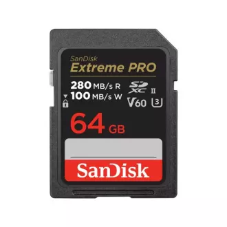 SanDisk SDXC-Karte 64GB Extreme PRO (280 MB/s Klasse 10, UHS-II V60) SanDisk SDXC-Karte 64GB Extreme PRO (280 MB/s Klasse 10, UHS-II V60)