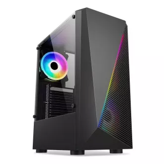 1stCOOL Gehäuse SHARK 2, Middle Tower, AU, USB 3.0, ohne Netzteil, RGB-Lüfter, transparentes Seitenteil, schwarz 1stCOOL Gehäuse SHARK 2, Middle Tower, AU, USB 3.0, ohne Netzteil, RGB-Lüfter, transparentes Seitenteil, schwarz