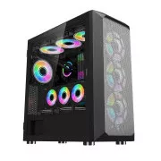 1stCOOL Wind Storm Black MiddleTower, AU, USB3.0, ohne Netzteil, schwarz