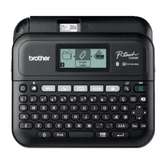 BROTHER Etikettendrucker PT-D460BTVP, 18mm Farbband, USB, Tragetasche, großes Grafikdisplay