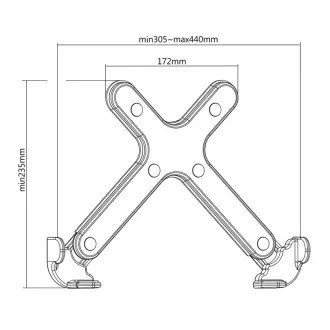 Laptop-Halterung Fiber Mounts M8C36