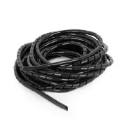 C-Tech CABLEXPERT Kabelklemmspirale, 12mm, 10 m, schwarz