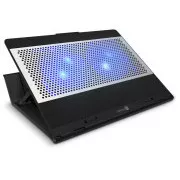 CONNECT IT FrostBlast Kühlkissen unter Laptop mit blauer Hintergrundbeleuchtung, SCHWARZ