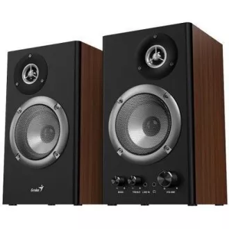 GENIUS-Lautsprecher SP-HF1200B, 2.0, 36W, Holz, schwarz-braun