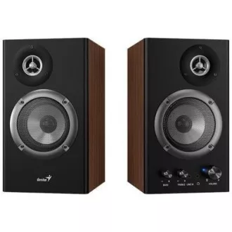 GENIUS-Lautsprecher SP-HF1200B, 2.0, 36W, Holz, schwarz-braun