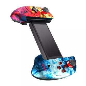 iPega PG-9083B Gamecontroller mit MT/TB-Halterung für Android/iOS/Nintendo Switch/Windows/PS 3, Farbe: Flamme