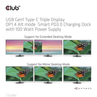 Club3D Dockingstation USB-C 14v1, 1xDP, 1xHDMI, 1xVGA, 2xUSB-C, 5xUSB, 1xRJ45, 1x3.5mm, grau Club3D Dockingstation USB-C 14v1, 1xDP, 1xHDMI, 1xVGA, 2xUSB-C, 5xUSB, 1xRJ45, 1x3.5mm, grau