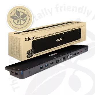 Club3D Dockingstation USB-C 14v1, 1xDP, 1xHDMI, 1xVGA, 2xUSB-C, 5xUSB, 1xRJ45, 1x3.5mm, grau Club3D Dockingstation USB-C 14v1, 1xDP, 1xHDMI, 1xVGA, 2xUSB-C, 5xUSB, 1xRJ45, 1x3.5mm, grau
