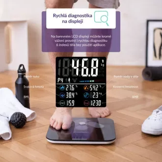 TrueLife FitScale W7 BT - Bioelektrische Impedanz-Bluetooth-Waage - schwarz TrueLife FitScale W7 BT - Bioelektrische Impedanz-Bluetooth-Waage - schwarz