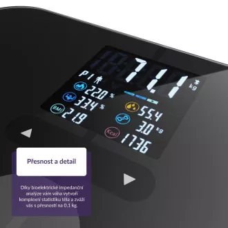 TrueLife FitScale W7 BT - Bioelektrische Impedanz-Bluetooth-Waage - schwarz TrueLife FitScale W7 BT - Bioelektrische Impedanz-Bluetooth-Waage - schwarz