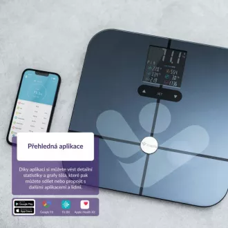 TrueLife FitScale W7 BT - Bioelektrische Impedanz-Bluetooth-Waage - schwarz TrueLife FitScale W7 BT - Bioelektrische Impedanz-Bluetooth-Waage - schwarz