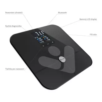 TrueLife FitScale W7 BT - Bioelektrische Impedanz-Bluetooth-Waage - schwarz TrueLife FitScale W7 BT - Bioelektrische Impedanz-Bluetooth-Waage - schwarz