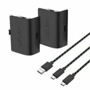 VENOM VS2882 Xbox Series S/X & One Schwarz Twin Battery Pack   3 Meter Kabel