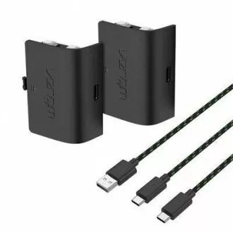 VENOM VS2882 Xbox Series S/X & One Schwarz Twin Battery Pack 3 Meter Kabel VENOM VS2882 Xbox Series S/X & One Schwarz Twin Battery Pack 3 Meter Kabel