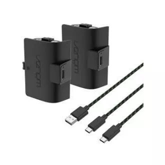 VENOM VS2883 Xbox Series S/X & One Schwarz Hochkapazitäts-Doppelbatteriepack 3 Meter Kabel VENOM VS2883 Xbox Series S/X & One Schwarz Hochkapazitäts-Doppelbatteriepack 3 Meter Kabel