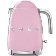 Smeg KLF03PKEU elektrischer Wasserkocher, 1, 7 l (7 Tassen), 2400 W, 1950er Stil, rosa