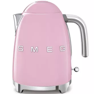 Smeg KLF03PKEU elektrischer Wasserkocher, 1, 7 l (7 Tassen), 2400 W, 1950er Stil, rosa