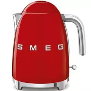 Smeg KLF03RDEU elektrischer Wasserkocher, 1, 7 l (7 Tassen), 2400 W, Stil der 1950er Jahre, rot