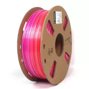GEMBIRD Druckfaden (Filament) PLA, 1, 75mm, 1kg, Seide Regenbogen, rot/lila