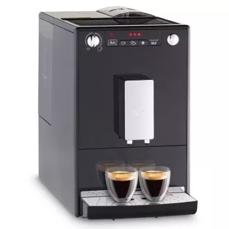 MELITTA Solo Frosted Black, Kaffeemaschine, 15 Bar, 2 Tassen auf einmal, integriertes Mahlwerk, milchfreies Rezept, schwarz MELITTA Solo Frosted Black, Kaffeemaschine, 15 Bar, 2 Tassen auf einmal, integriertes Mahlwerk, milchfreies Rezept, schwarz