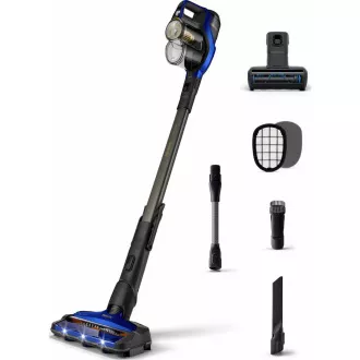 Philips 8000 Series XC8049/01 kabelloser Staubsauger, Stab, LED-Licht, PowerCyclone 10, blau Philips 8000 Series XC8049/01 kabelloser Staubsauger, Stab, LED-Licht, PowerCyclone 10, blau