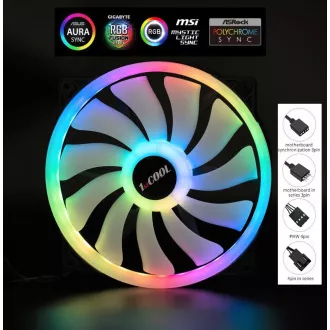 1stCOOL Lüfter AURA EVO, 200mm, ARGB 1stCOOL Lüfter AURA EVO, 200mm, ARGB