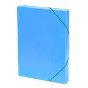 Gummidose Lines transparent blau